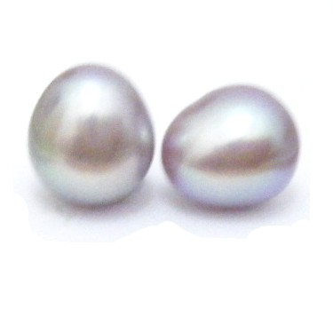 Natural Colours (lavender to pink)7.5-8mm Half Drilled Drop Pair